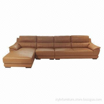 Real leather sofa sets, customized colors are accepted